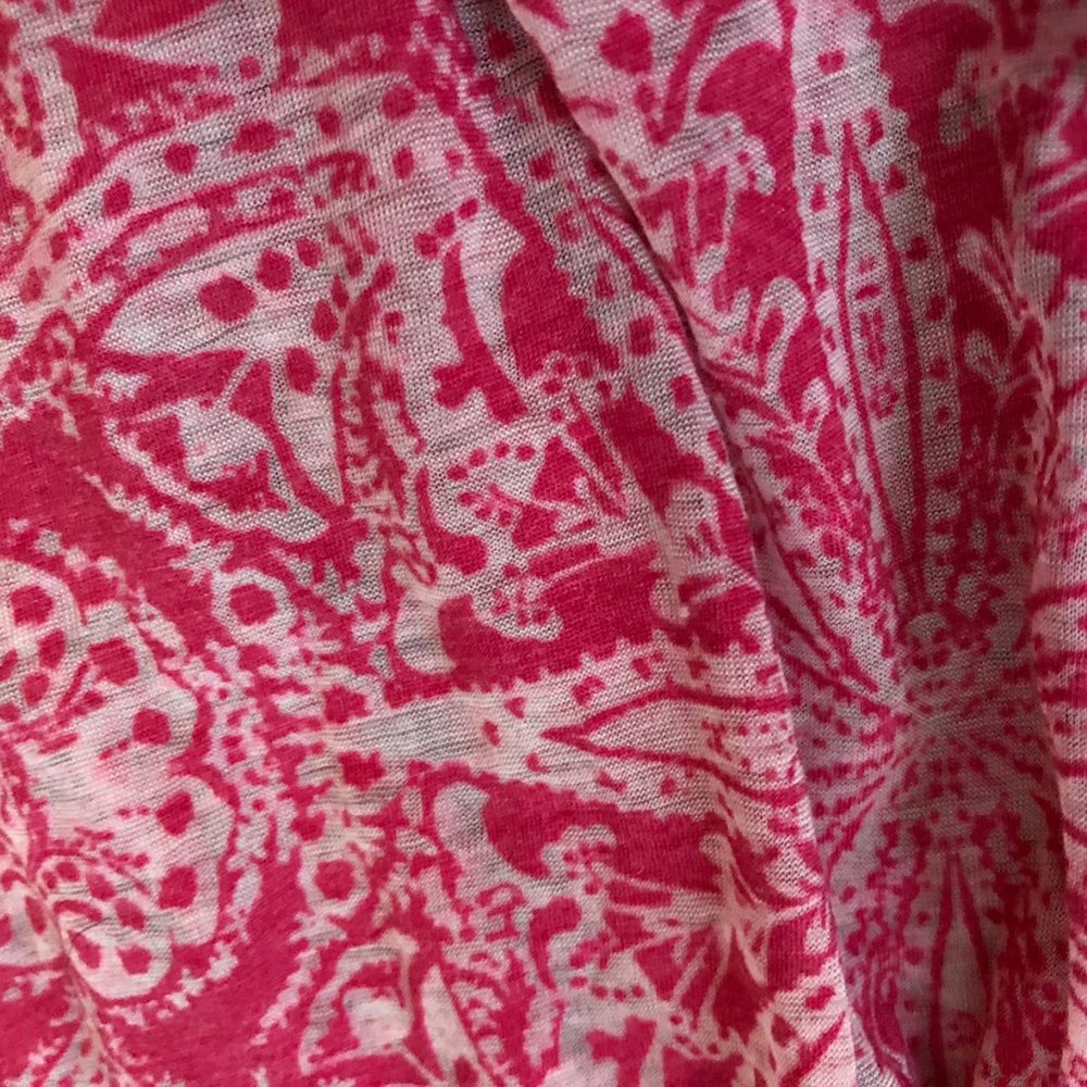 Free People SAFFRON FIELDS EMBELLISHED TEE CHERRY COMBO - Picture 7 of 14